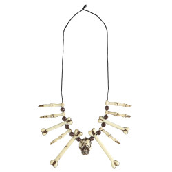 Náhrdelník z kostí a lebky